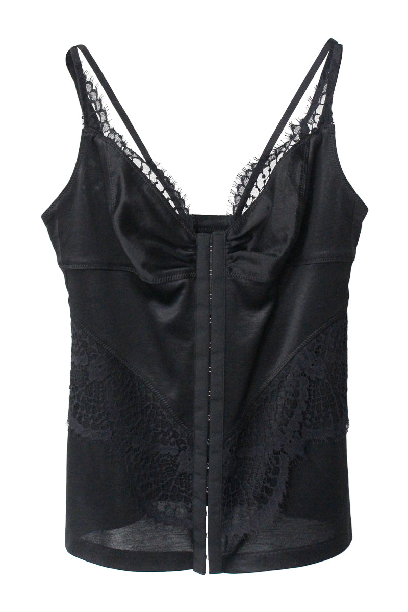JERSEY＆LACE COMBINATION CAMISOLE
