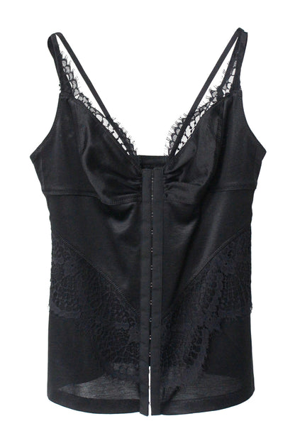 JERSEY＆LACE COMBINATION CAMISOLE