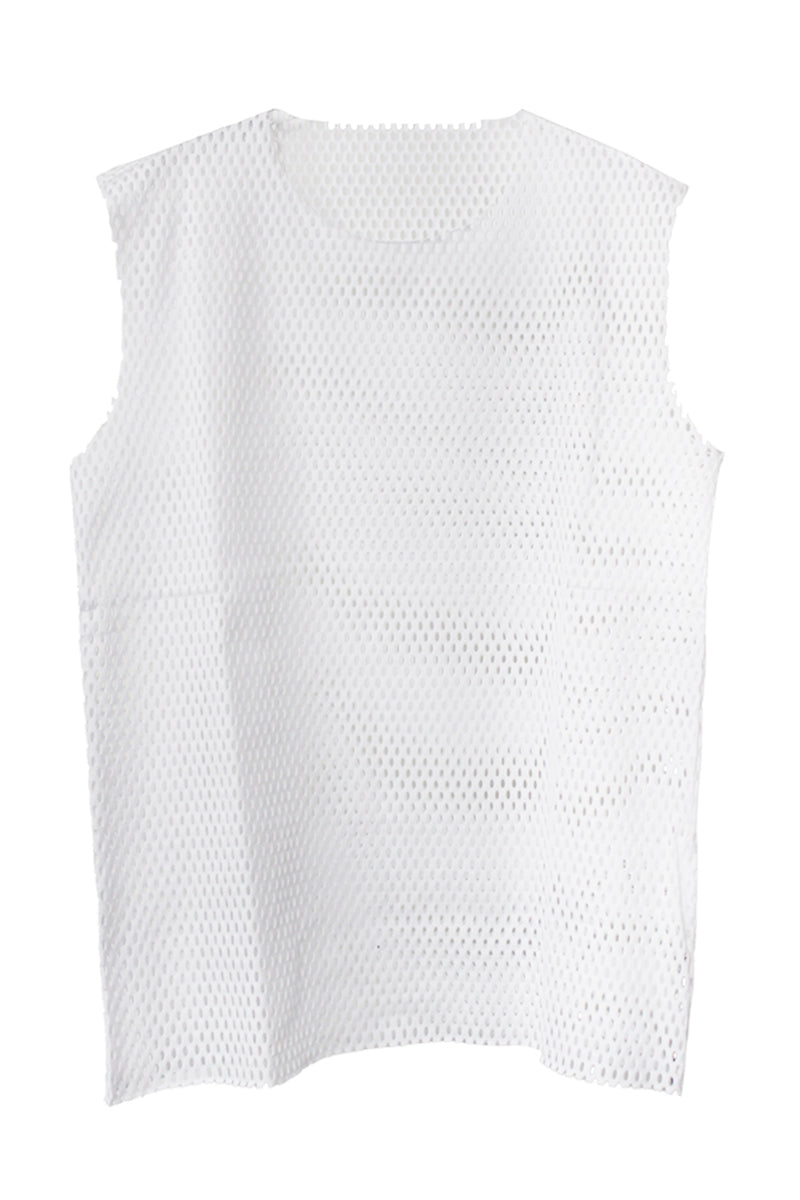 COTTON MESH SLEEVELESS TOP（UNISEX）