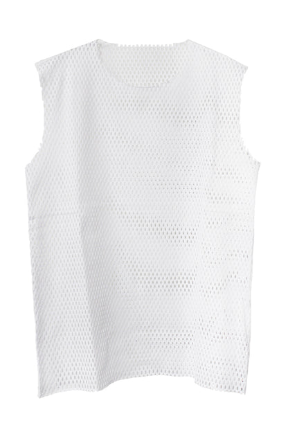 COTTON MESH SLEEVELESS TOP（UNISEX）