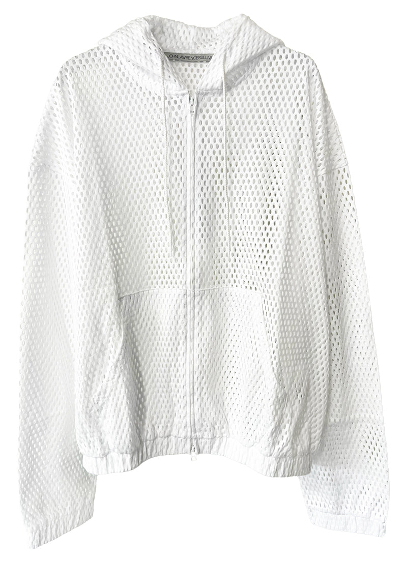COTTON MESH ZIP-UP HOODIE（UNISEX）
