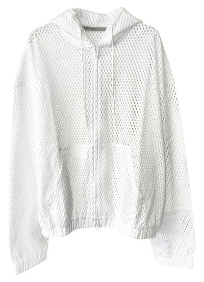 COTTON MESH ZIP-UP HOODIE（UNISEX）