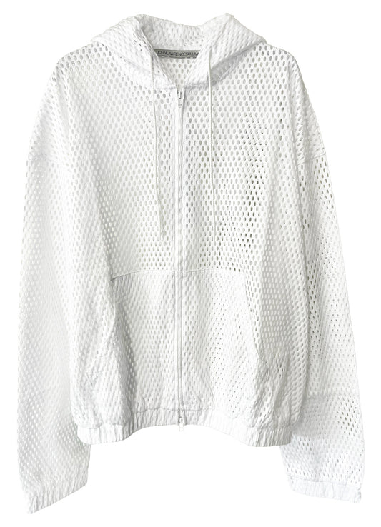 COTTON MESH ZIP-UP HOODIE（UNISEX）