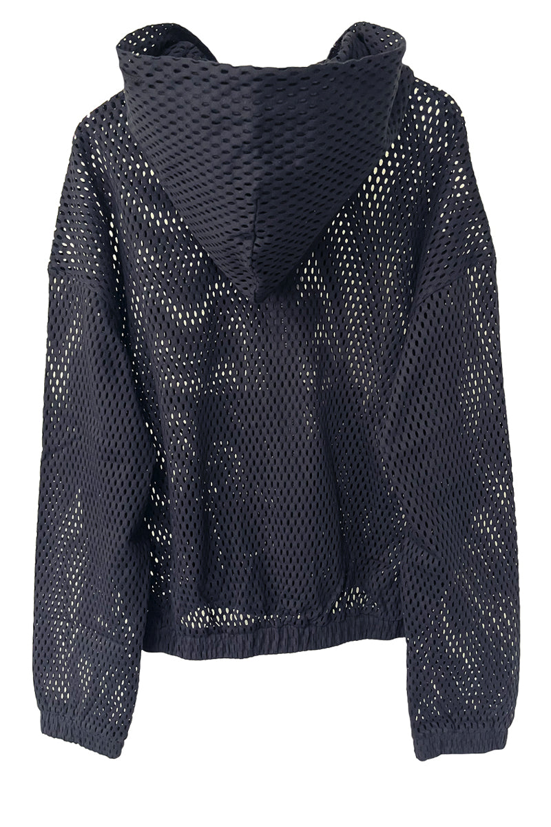 COTTON MESH ZIP-UP HOODIE（UNISEX）