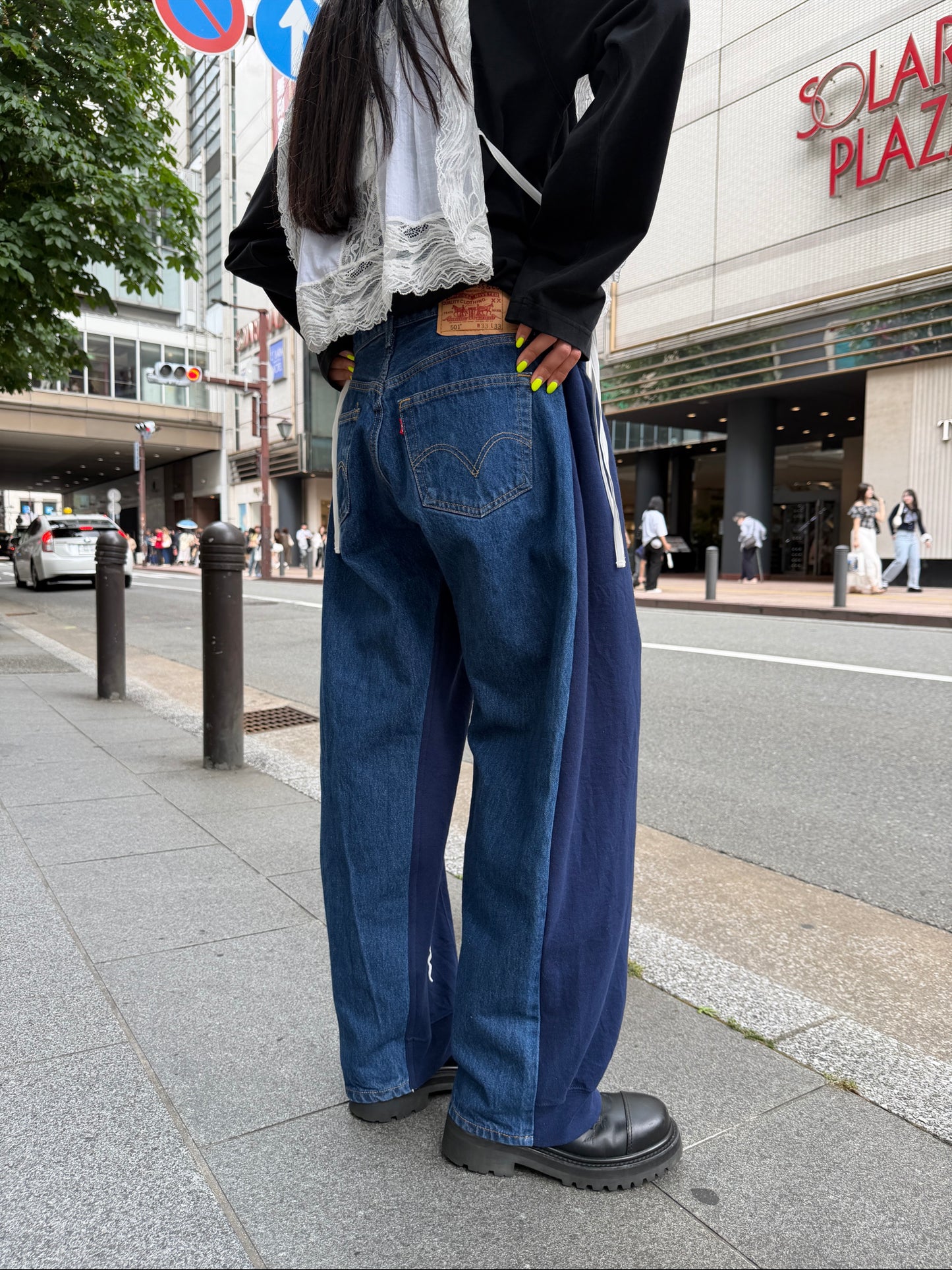 Over  jogging jeans（UNISEX）