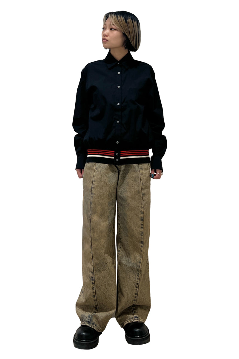 ワイドデニムパンツ