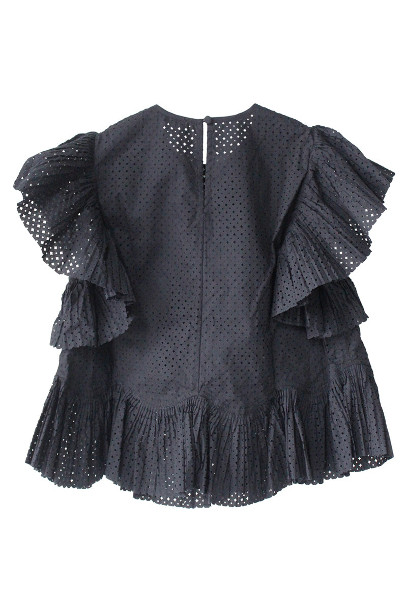 Veasna Flutter Sleeve Top