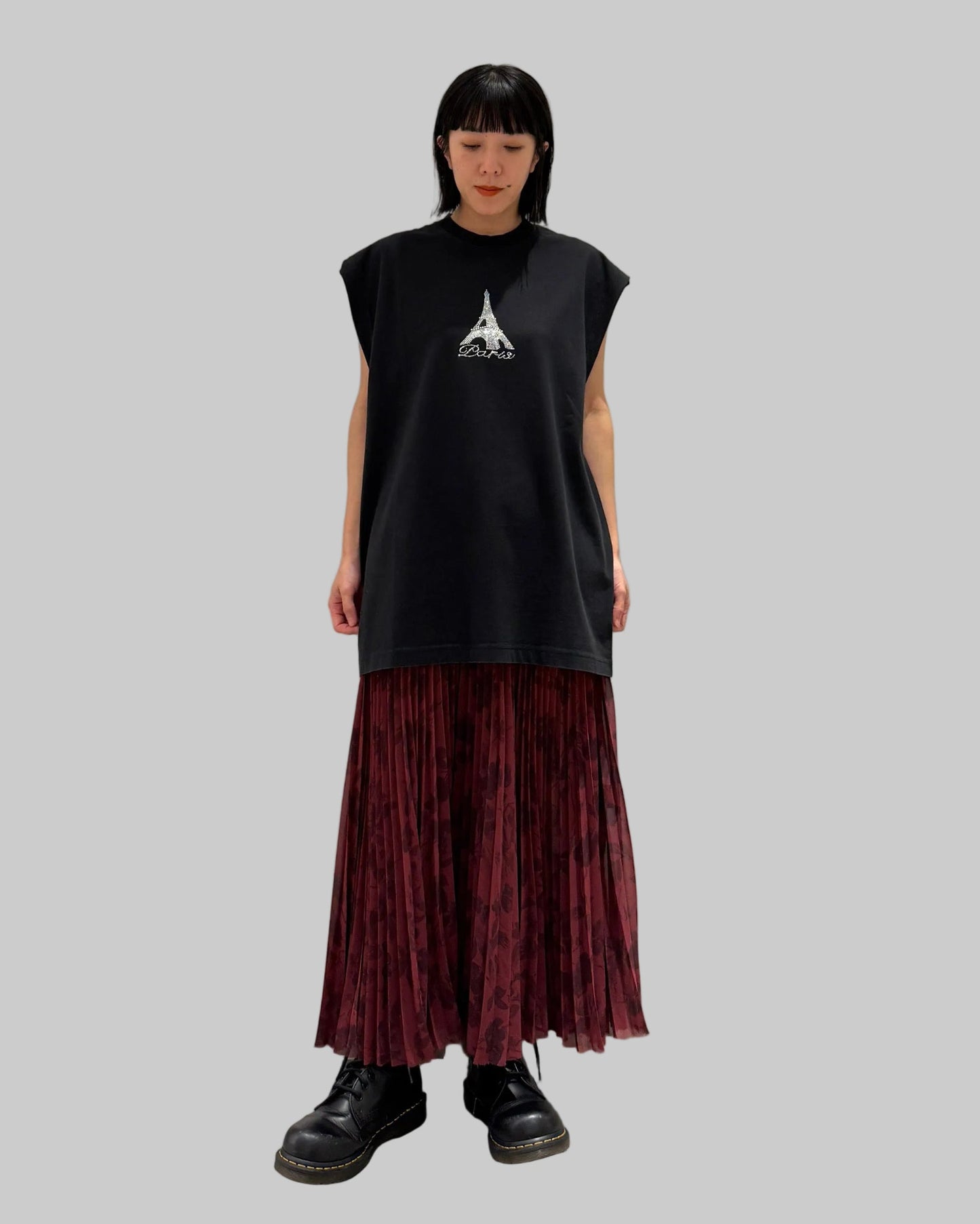 CRYSTAL PARIS SLEEVELESS T-SHIRT（UNISEX）