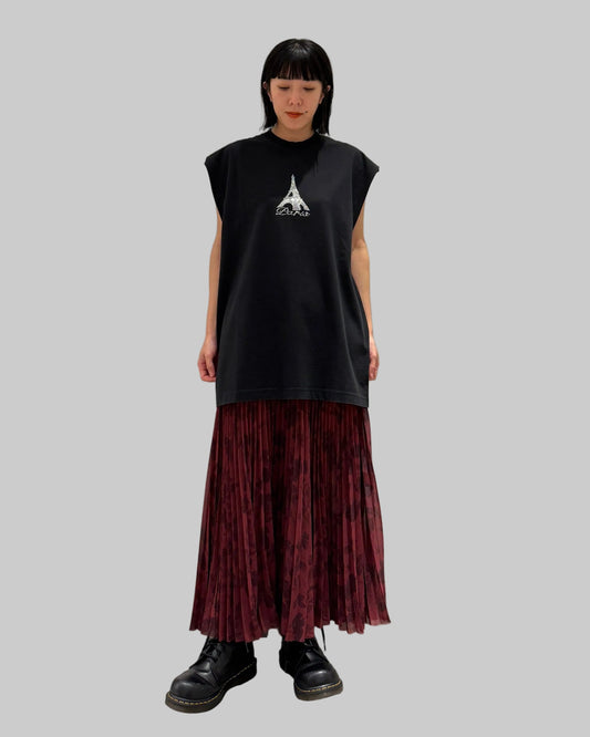 CRYSTAL PARIS SLEEVELESS T-SHIRT(UNISEX)