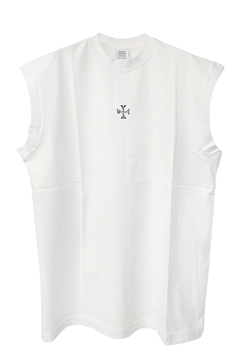 CROSS LOGO SLEEVELESS T-SHIRT（UNISEX）
