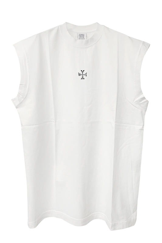 CROSS LOGO SLEEVELESS T-SHIRT(UNISEX)