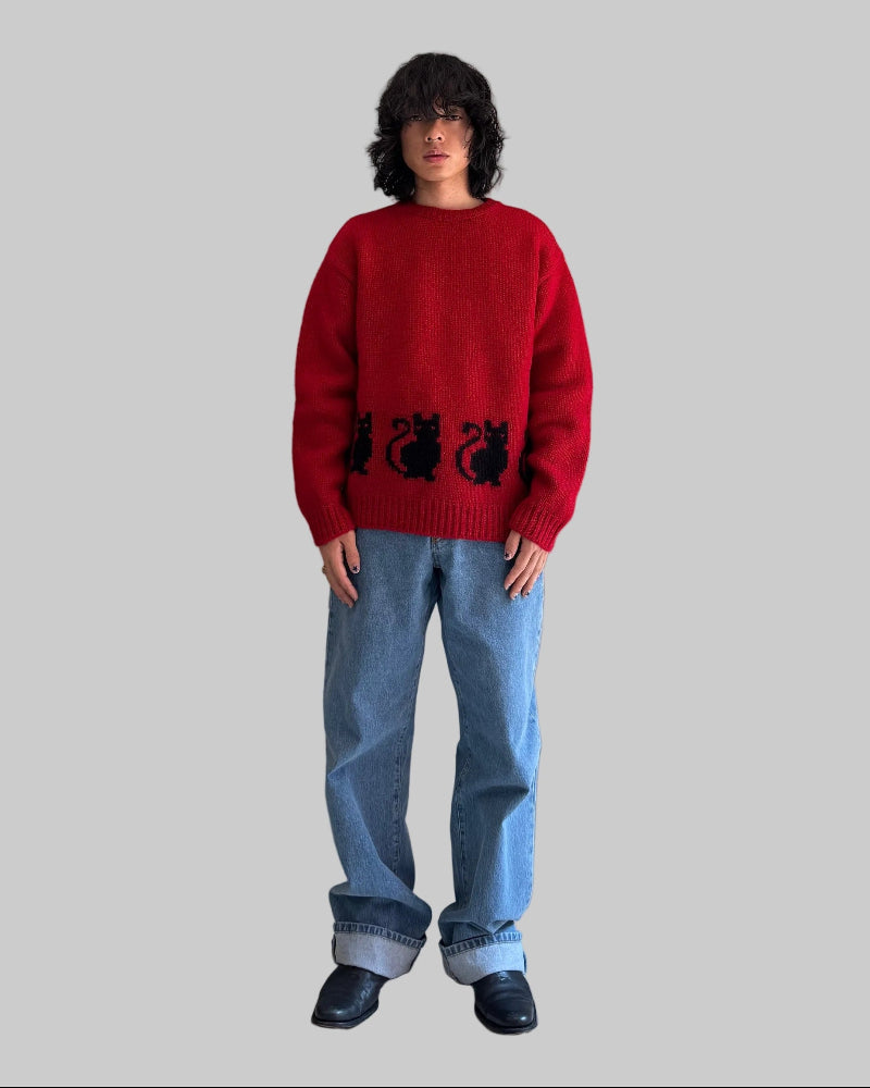 刺繍入りニットセーター（MEN）