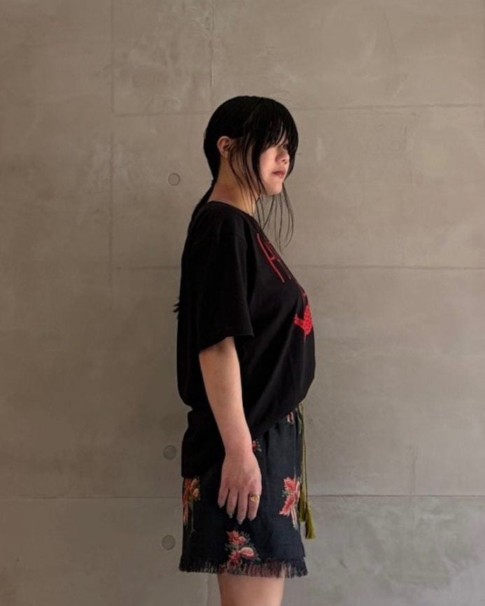 プリントコットンTシャツ