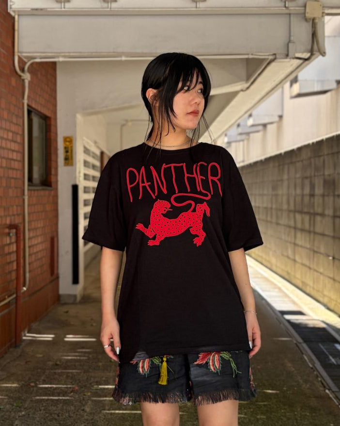プリントコットンTシャツ