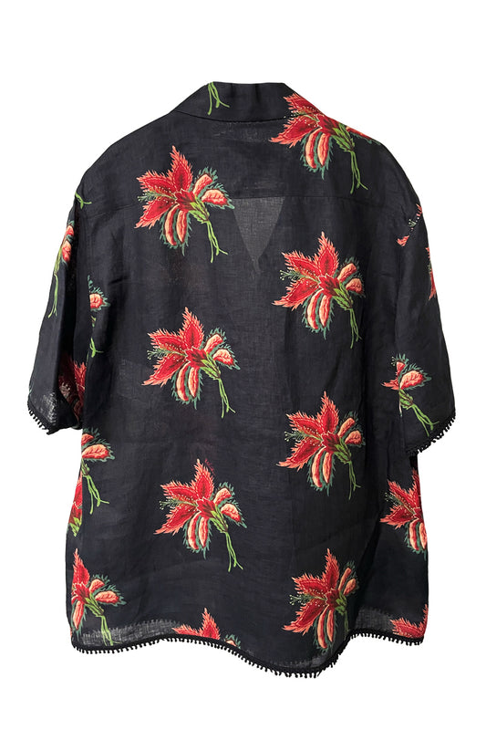 リネンボウリングシャツ(MEN)