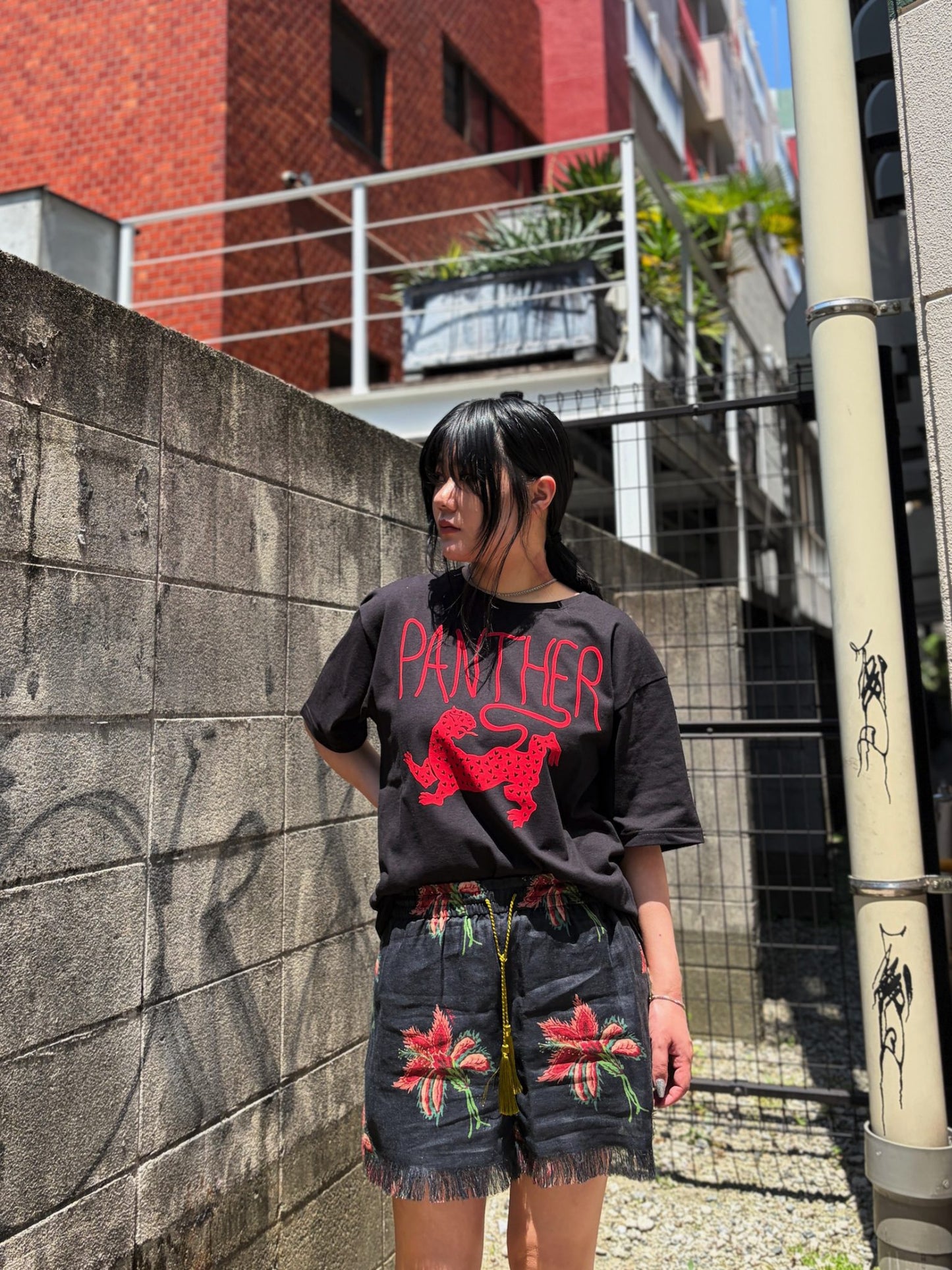リネンショートパンツ