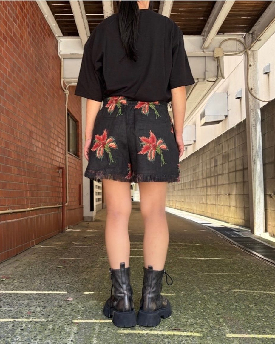 リネンショートパンツ