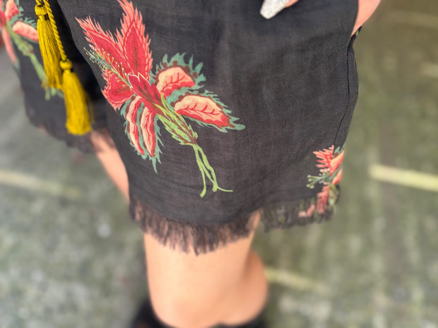 リネンショートパンツ