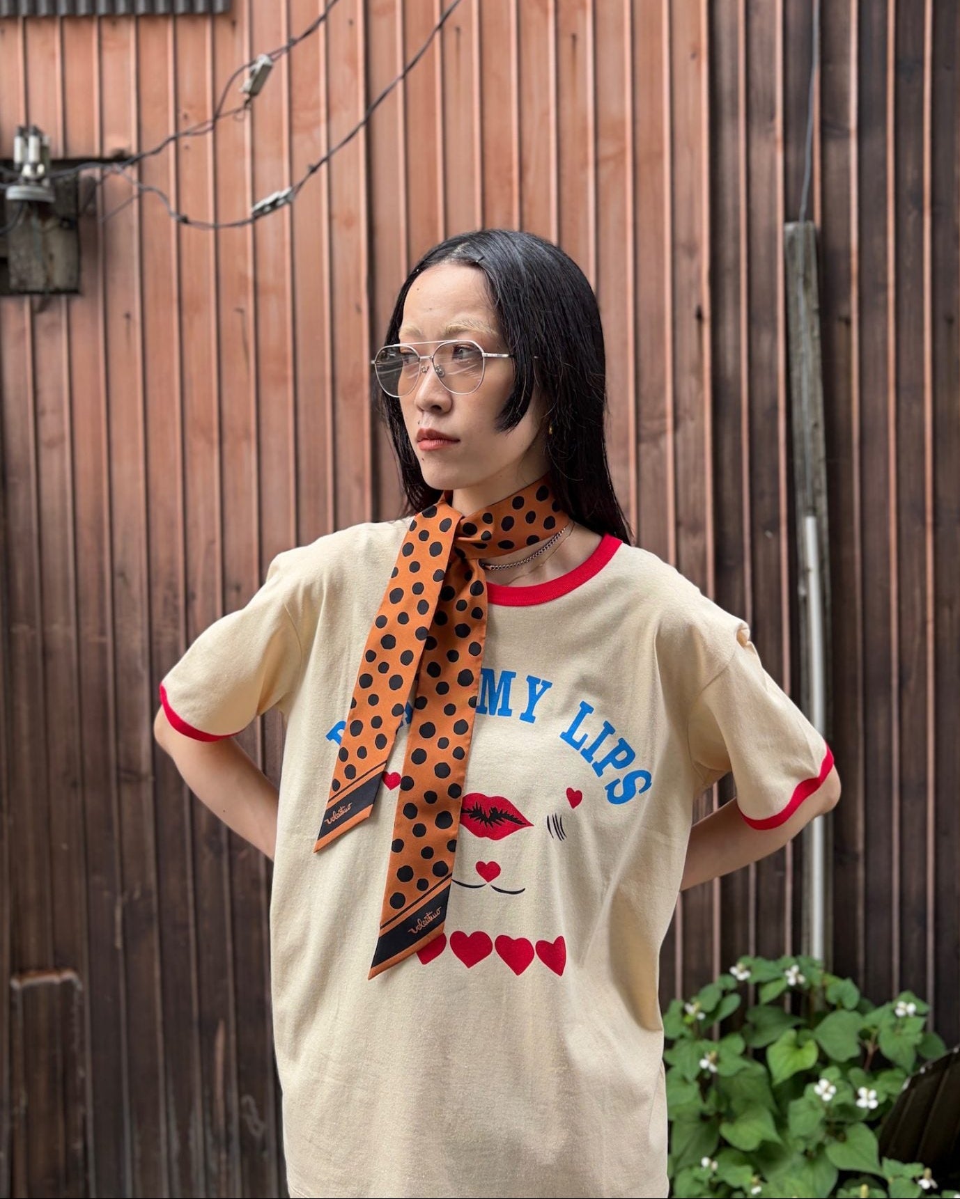 ポルカドットバンドゥスカーフ