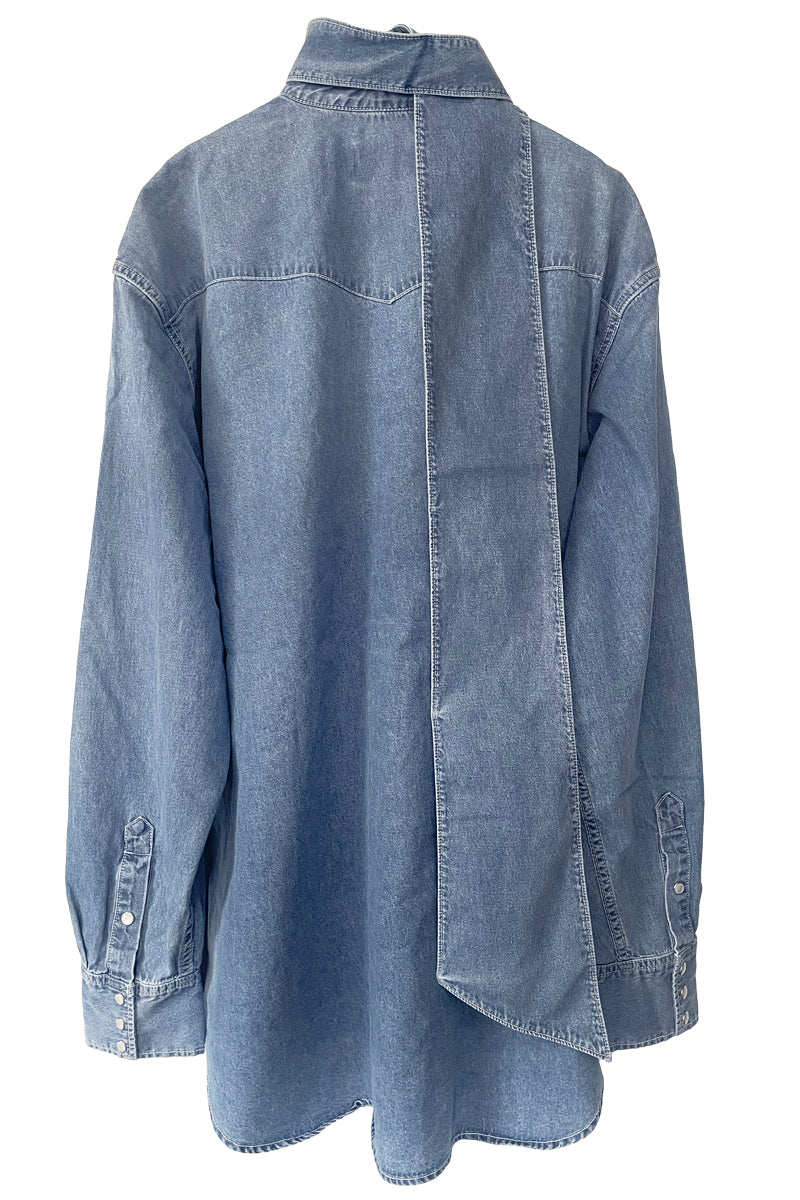 Oversized Long Collar Shirt