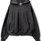 COTTON JERSEY VOLUME HOODIE