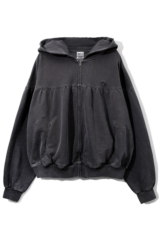 COTTON JERSEY VOLUME HOODIE