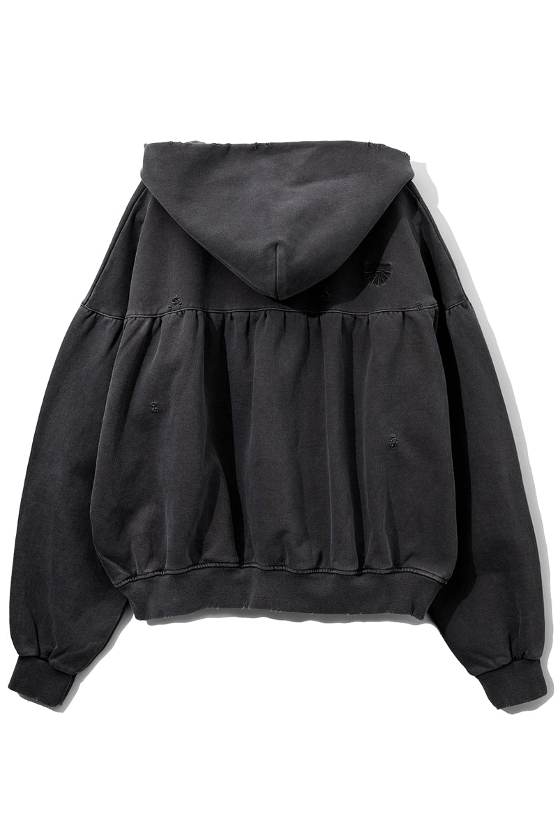 COTTON JERSEY VOLUME HOODIE