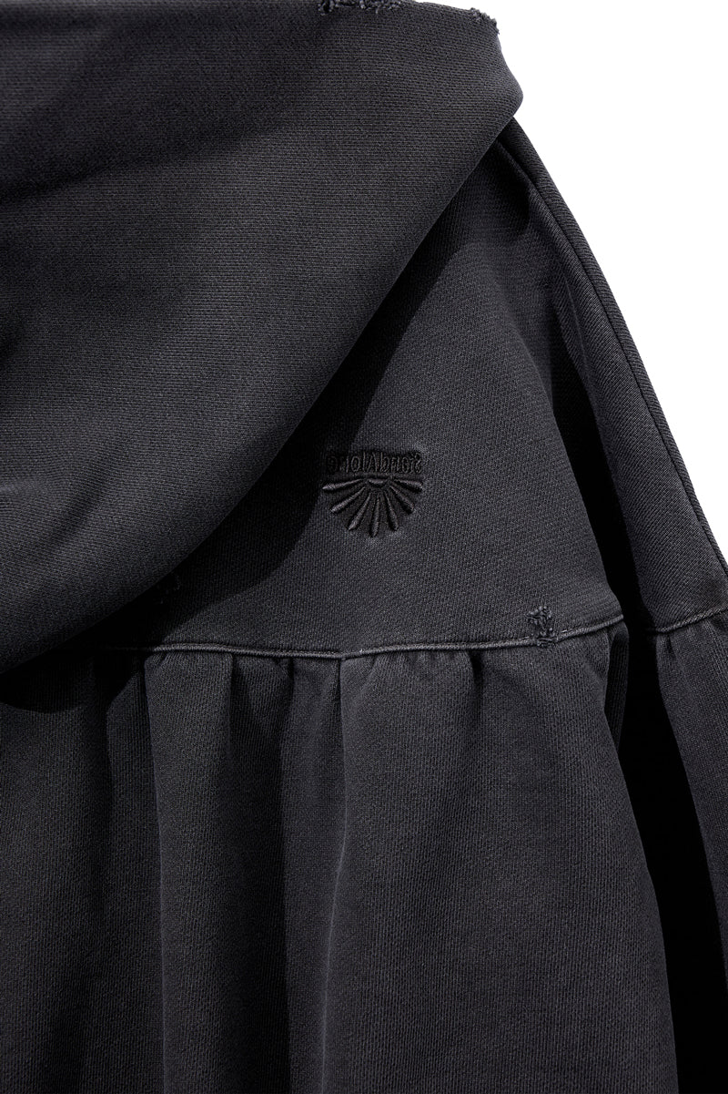 COTTON JERSEY VOLUME HOODIE