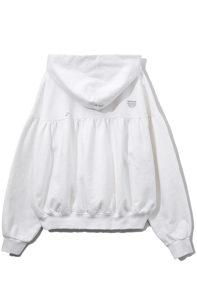 COTTON JERSEY VOLUME HOODIE