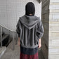COTTON JERSEY VOLUME HOODIE
