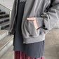 COTTON JERSEY VOLUME HOODIE