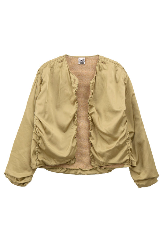 SILKY SHIRRING VOLUME BOMBER