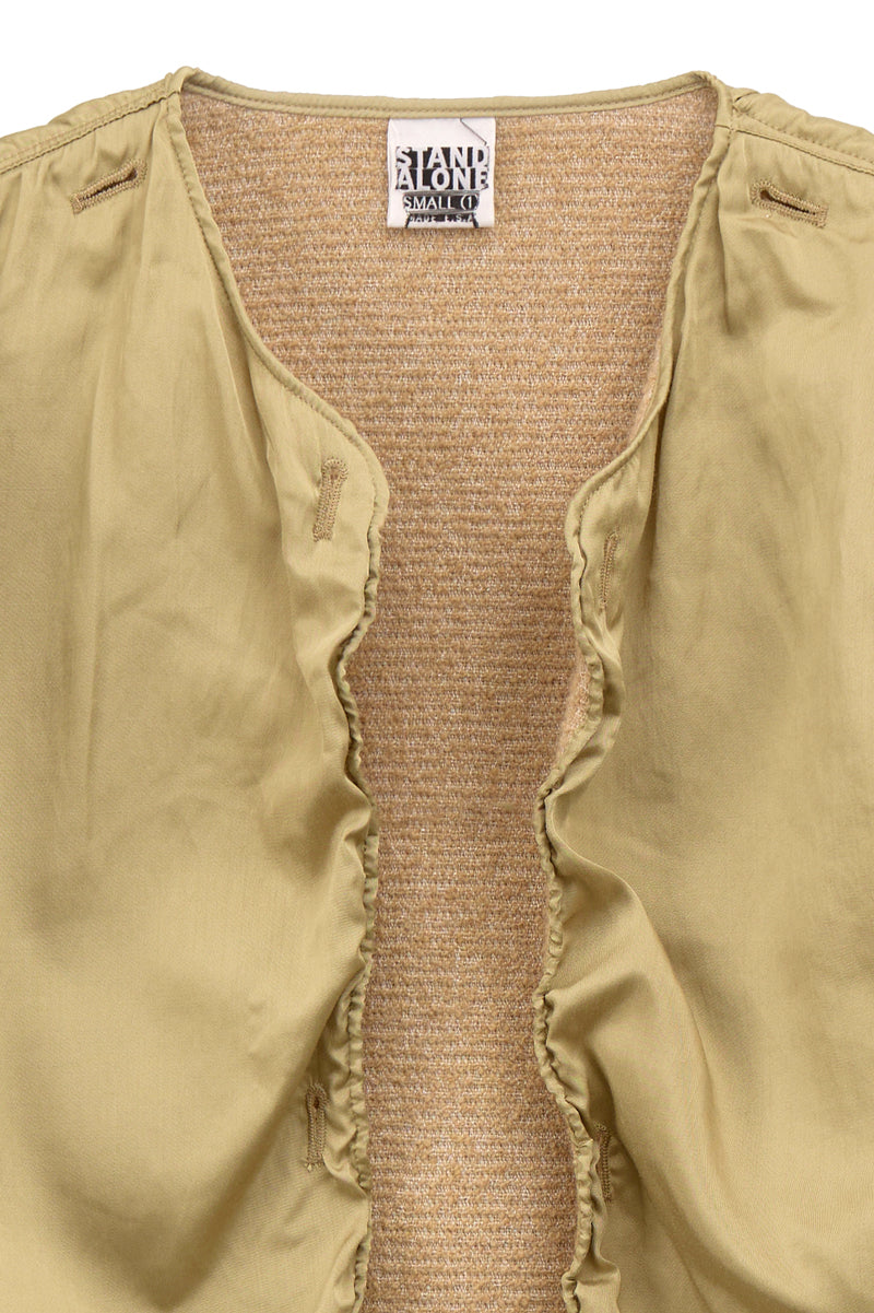 SILKY SHIRRING VOLUME BOMBER