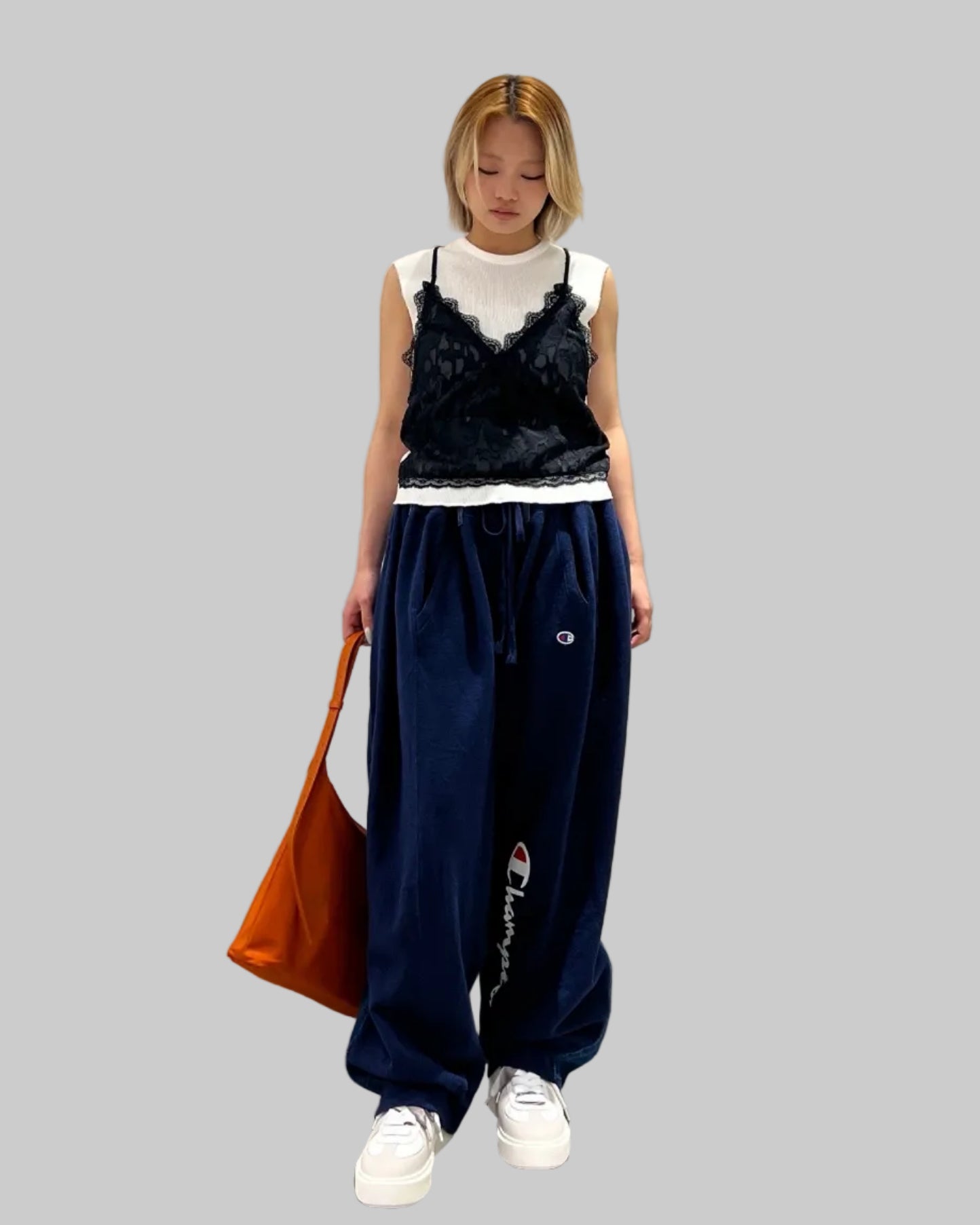 LACE LAYERED JERSEY TOP