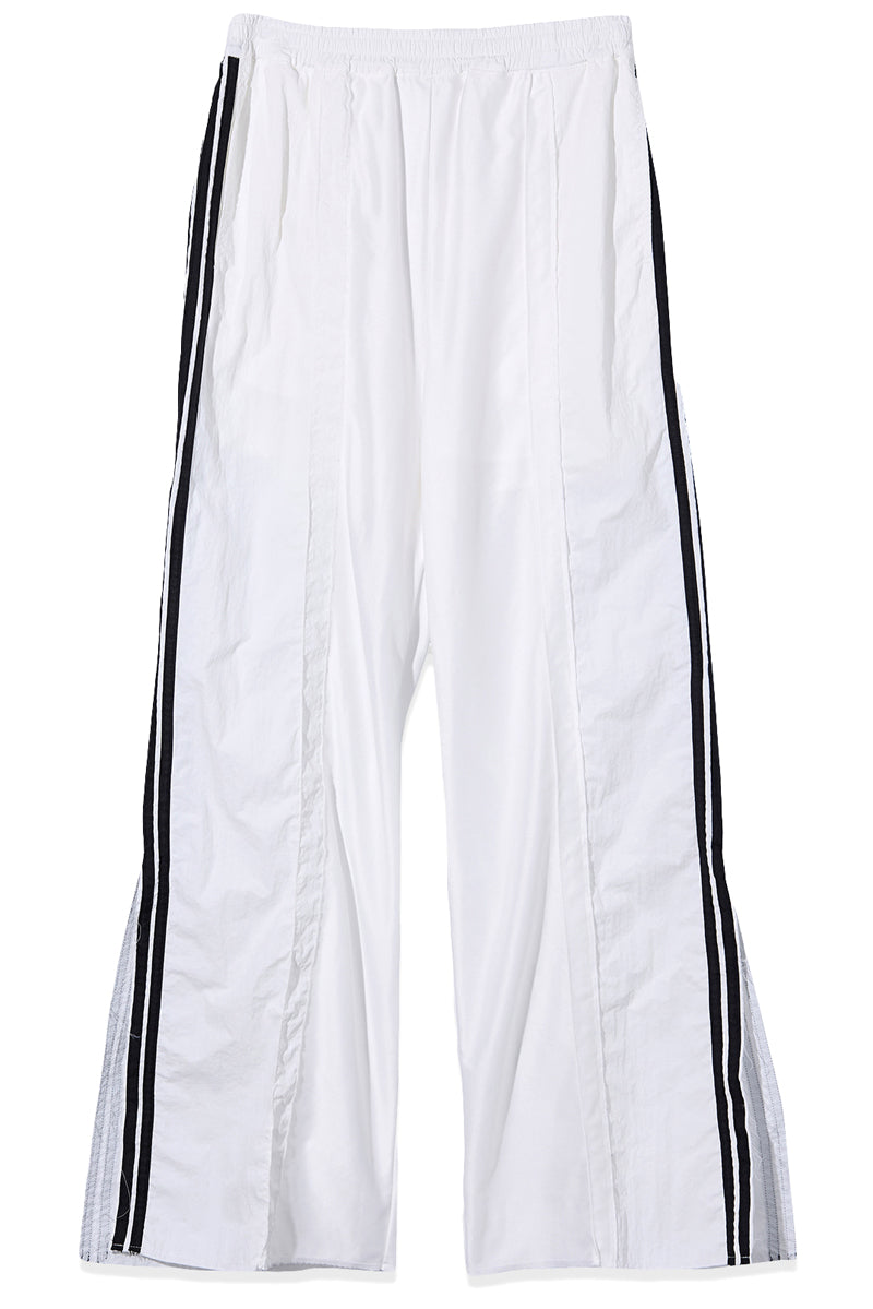 MIXED PANEL SLIT TRACK PANTS