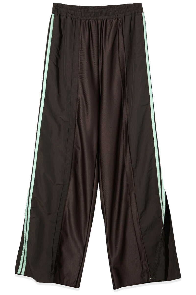MIXED PANEL SLIT TRACK PANTS