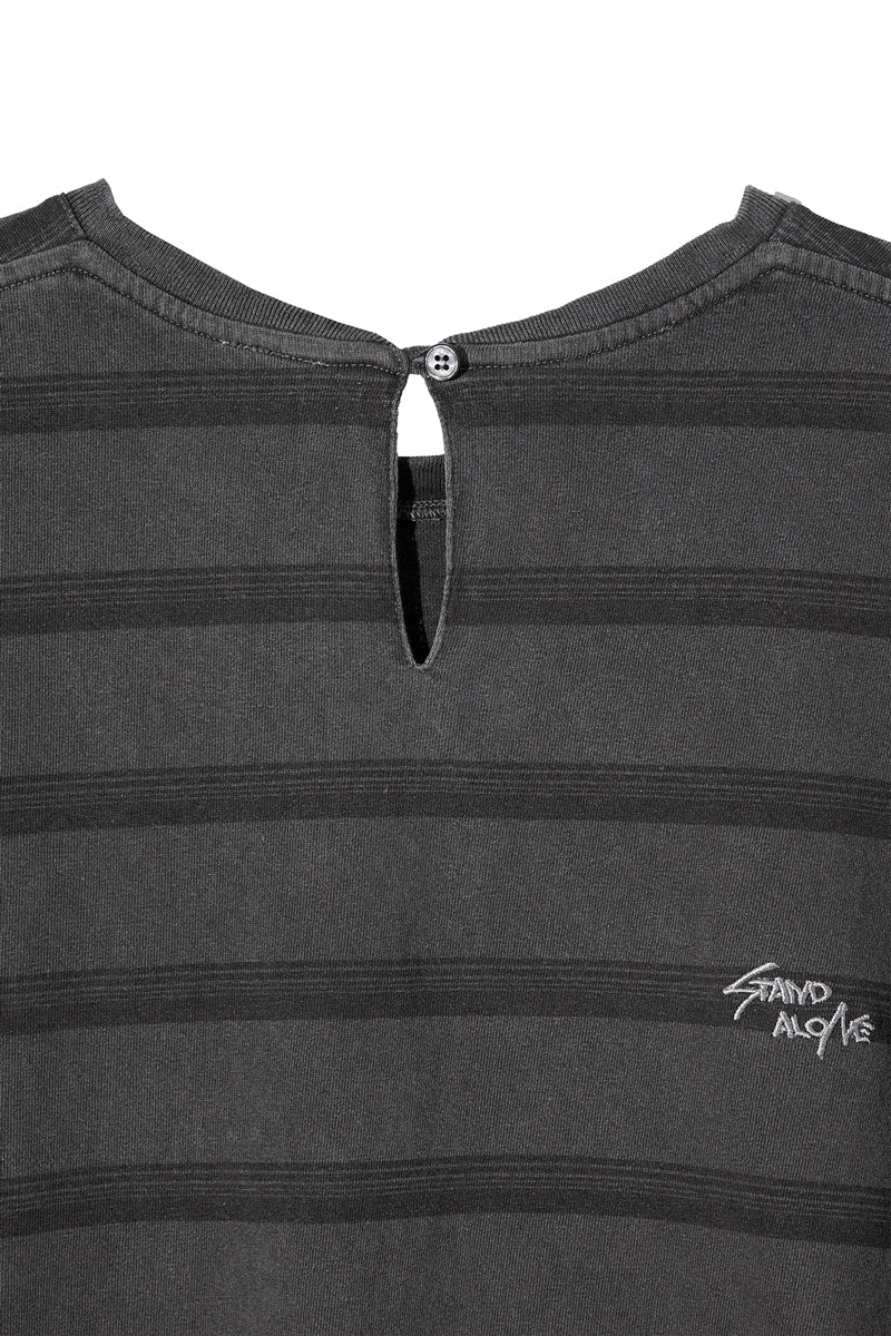 STRIPED T-SHIRT LAYERED DRESS