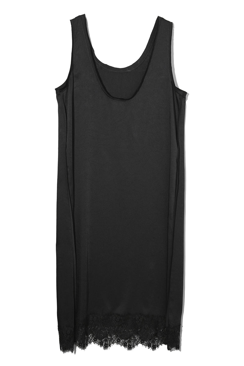 ”BACK STAR SOUNDS” LAYERED T-SHIRT DRESS