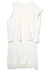 ”BACK STAR SOUNDS” LAYERED T-SHIRT DRESS