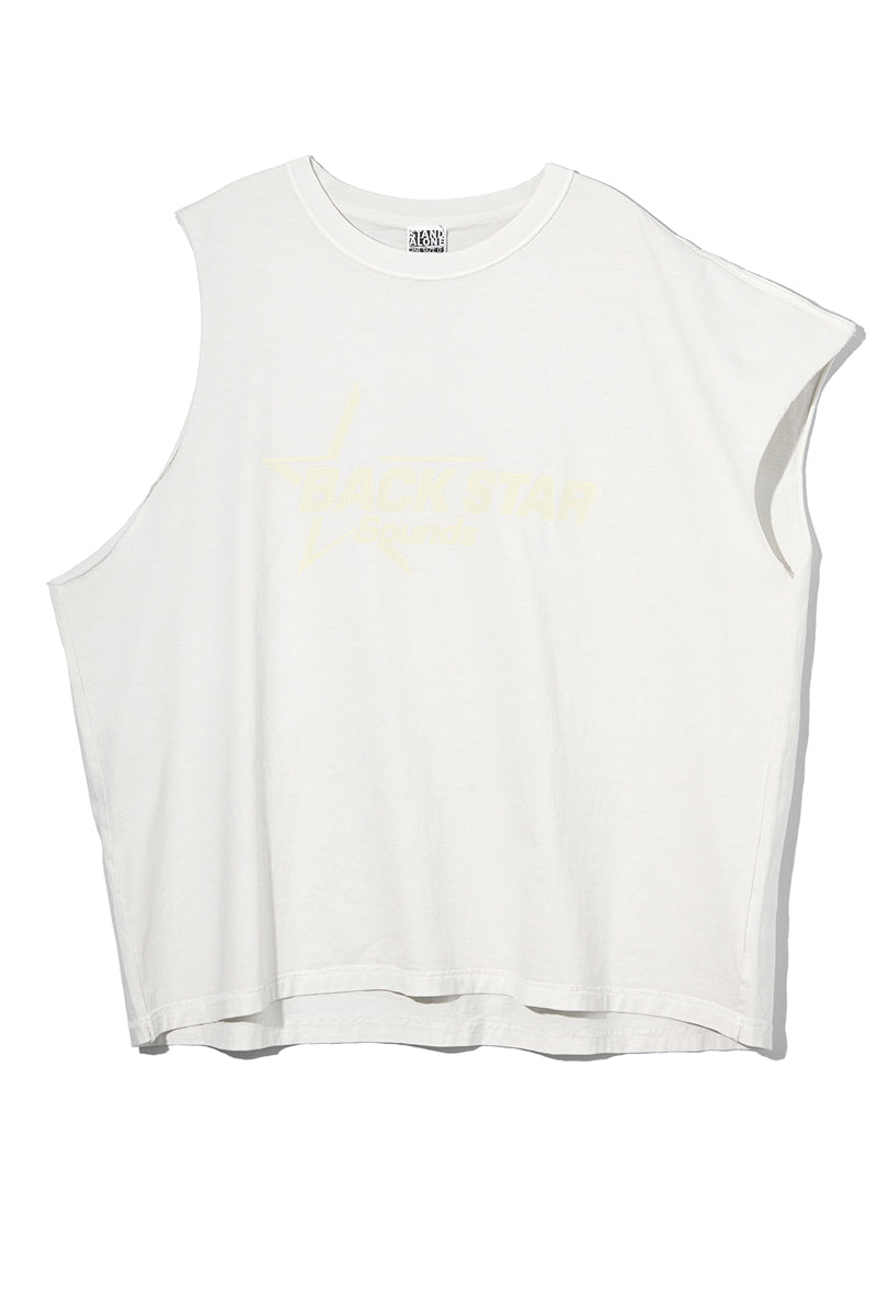 ”BACK STAR SOUNDS” LAYERED T-SHIRT DRESS