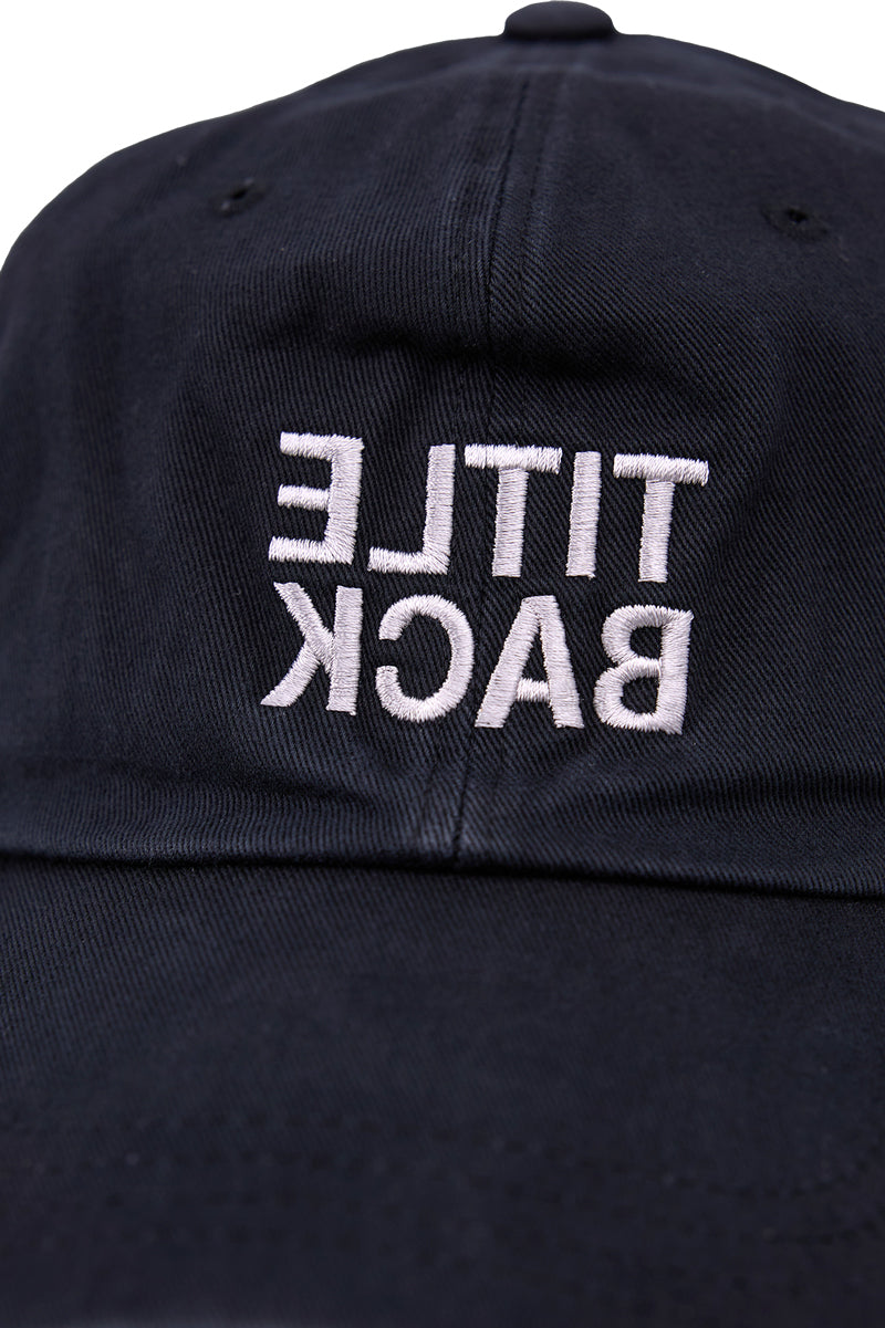 ”TITLE BACK” BALL CAP