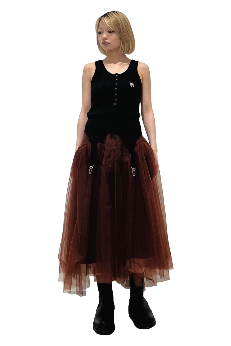 ニットタンクトップ