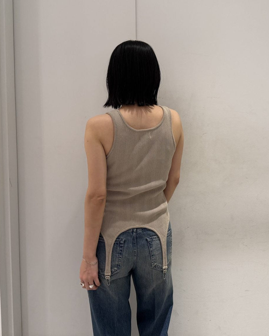 ニットタンクトップ