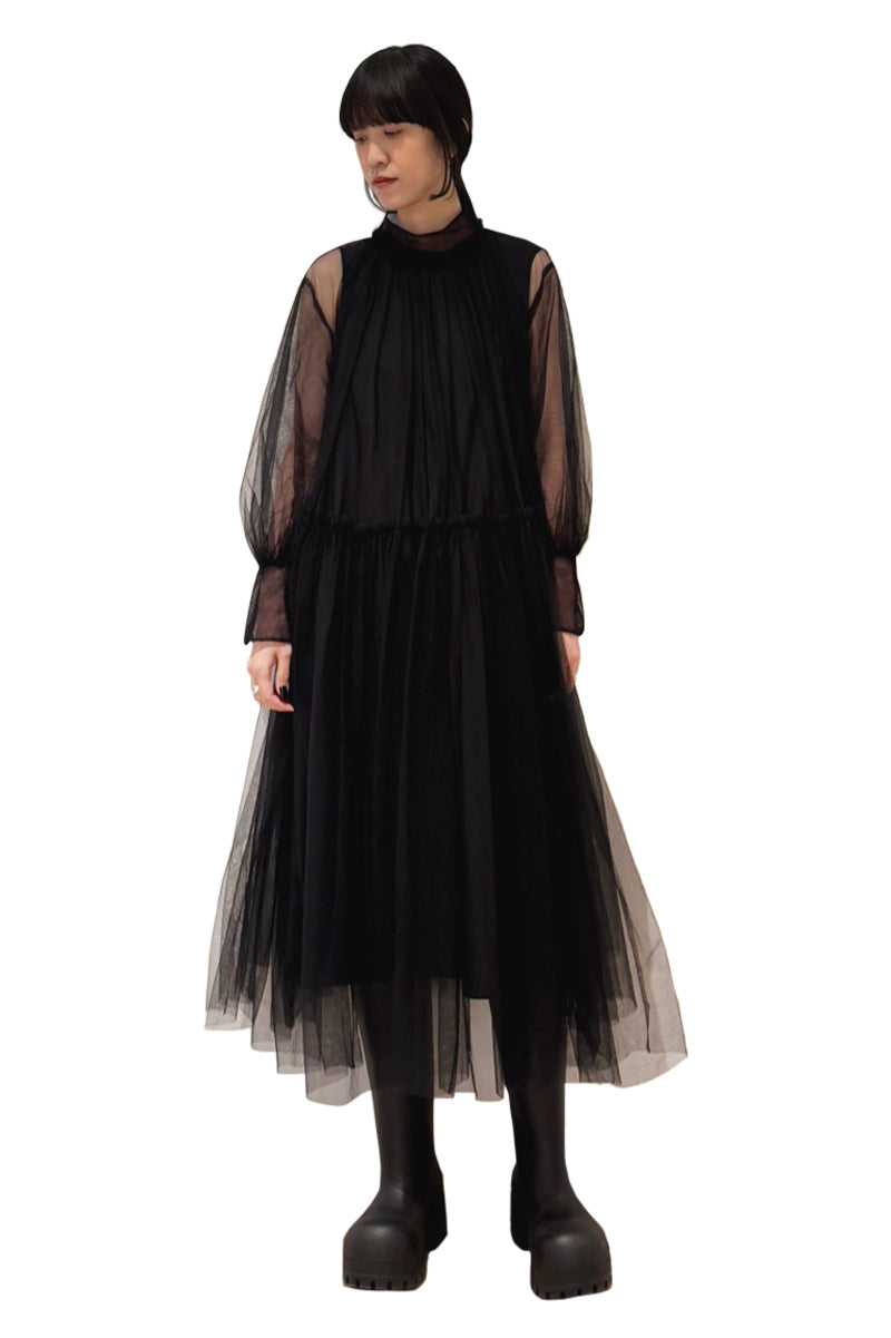 チュールワンピース
