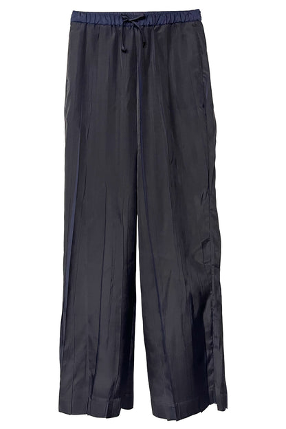 OVER PRINTED RANDOM PLEATS PANTS