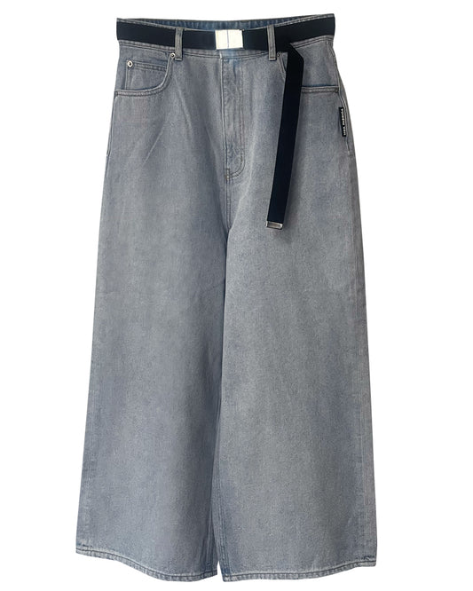 BELTED BAGGY DENIM(UNISEX)