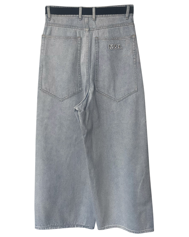 BELTED BAGGY DENIM（UNISEX）