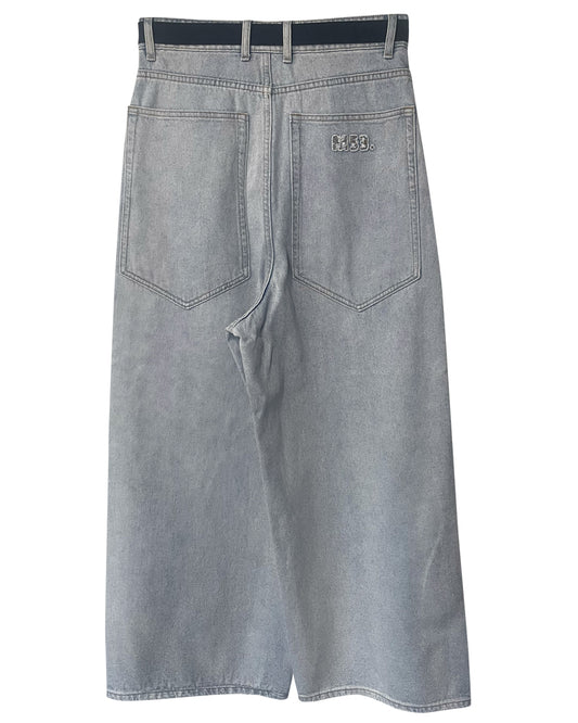 BELTED BAGGY DENIM(UNISEX)