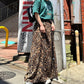 BELTED LEOPARD SKIRT