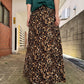 BELTED LEOPARD SKIRT